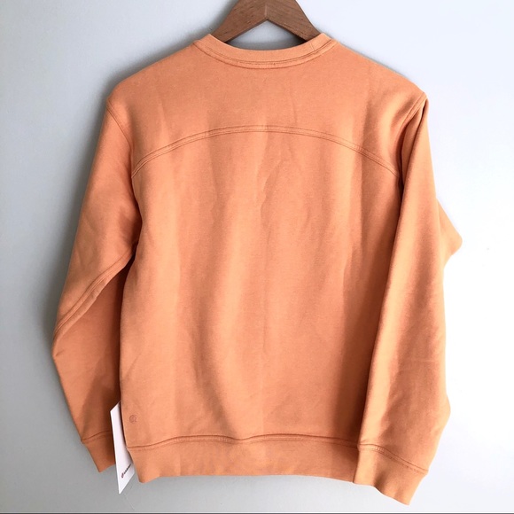 Lululemon All Yours Crew Monarch Orange Sweatshirt - Picture 3 of 14